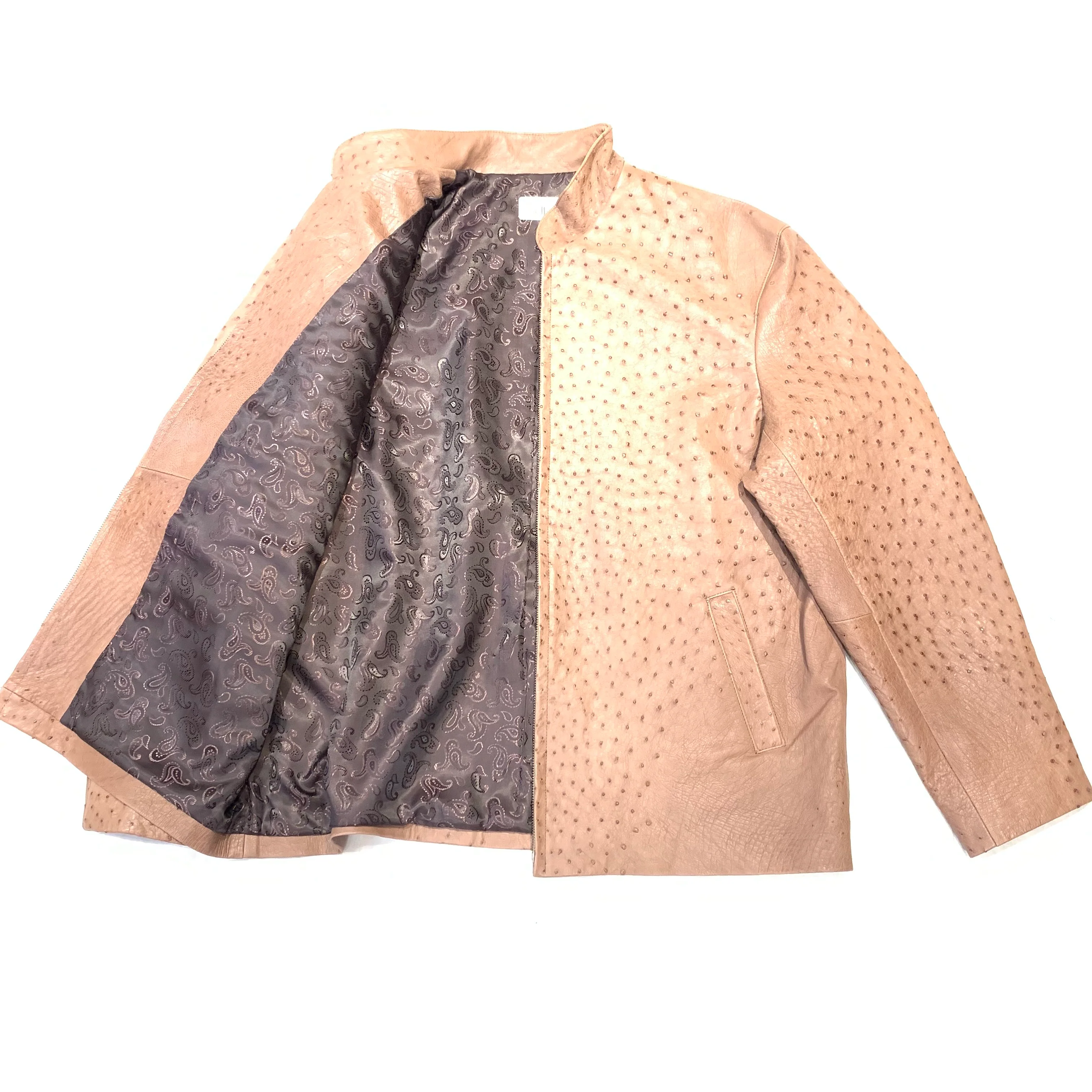 Kashani Chocolate Brown Full Ostrich Quill Jacket - Image 3