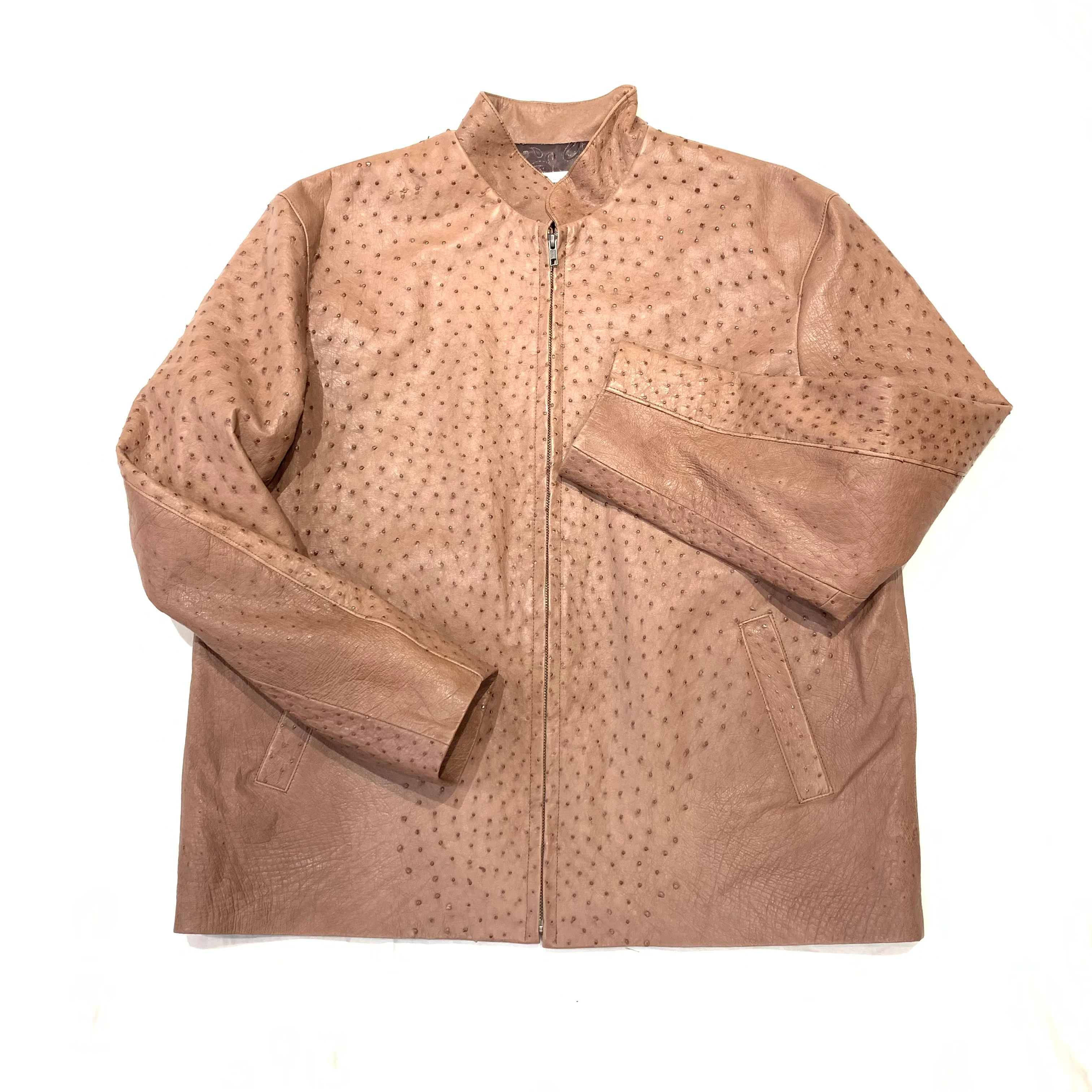 Kashani Chocolate Brown Full Ostrich Quill Jacket - Image 4