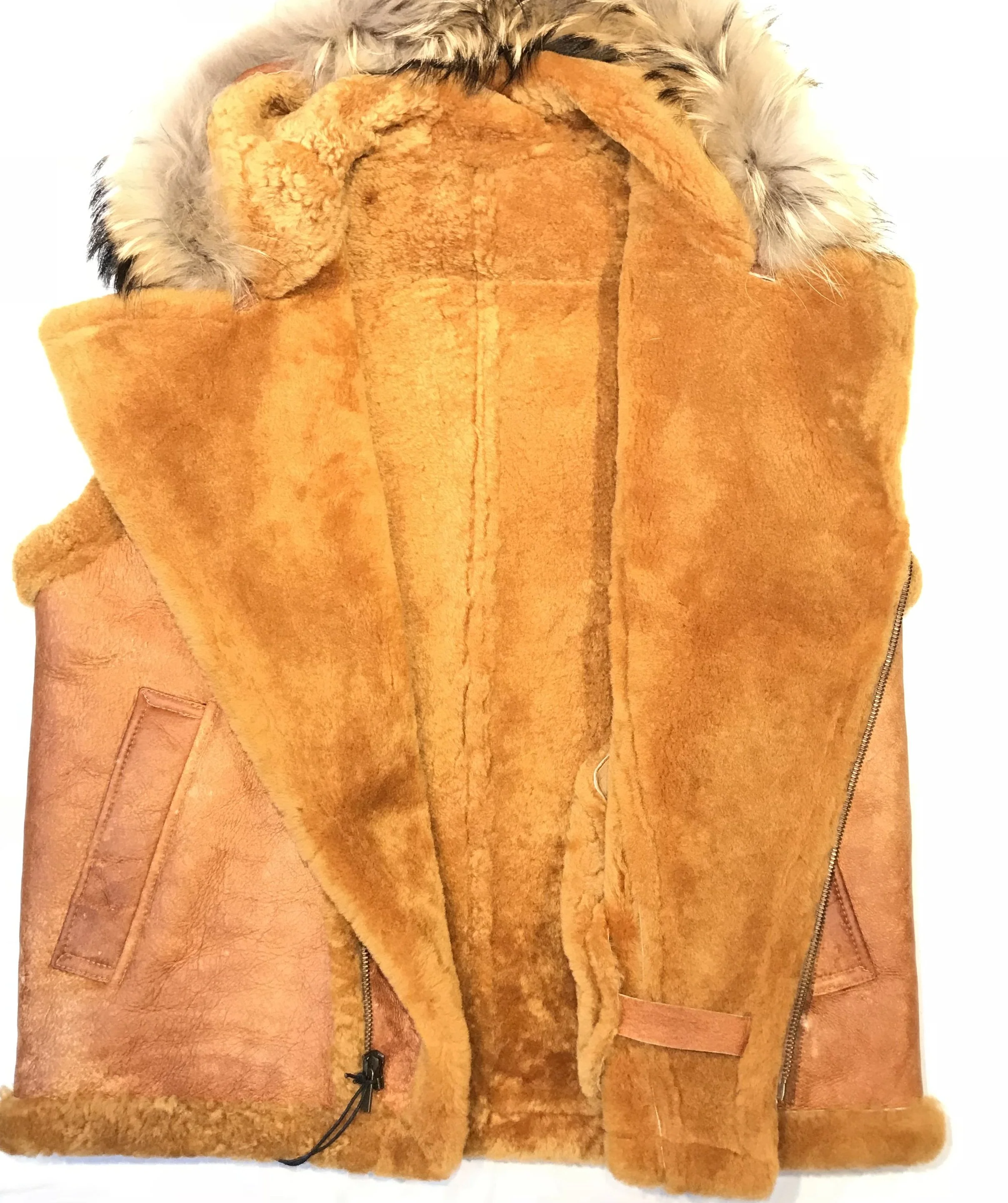 Kashani Honey Comb  Fox Fur Shearling Vest - Image 3