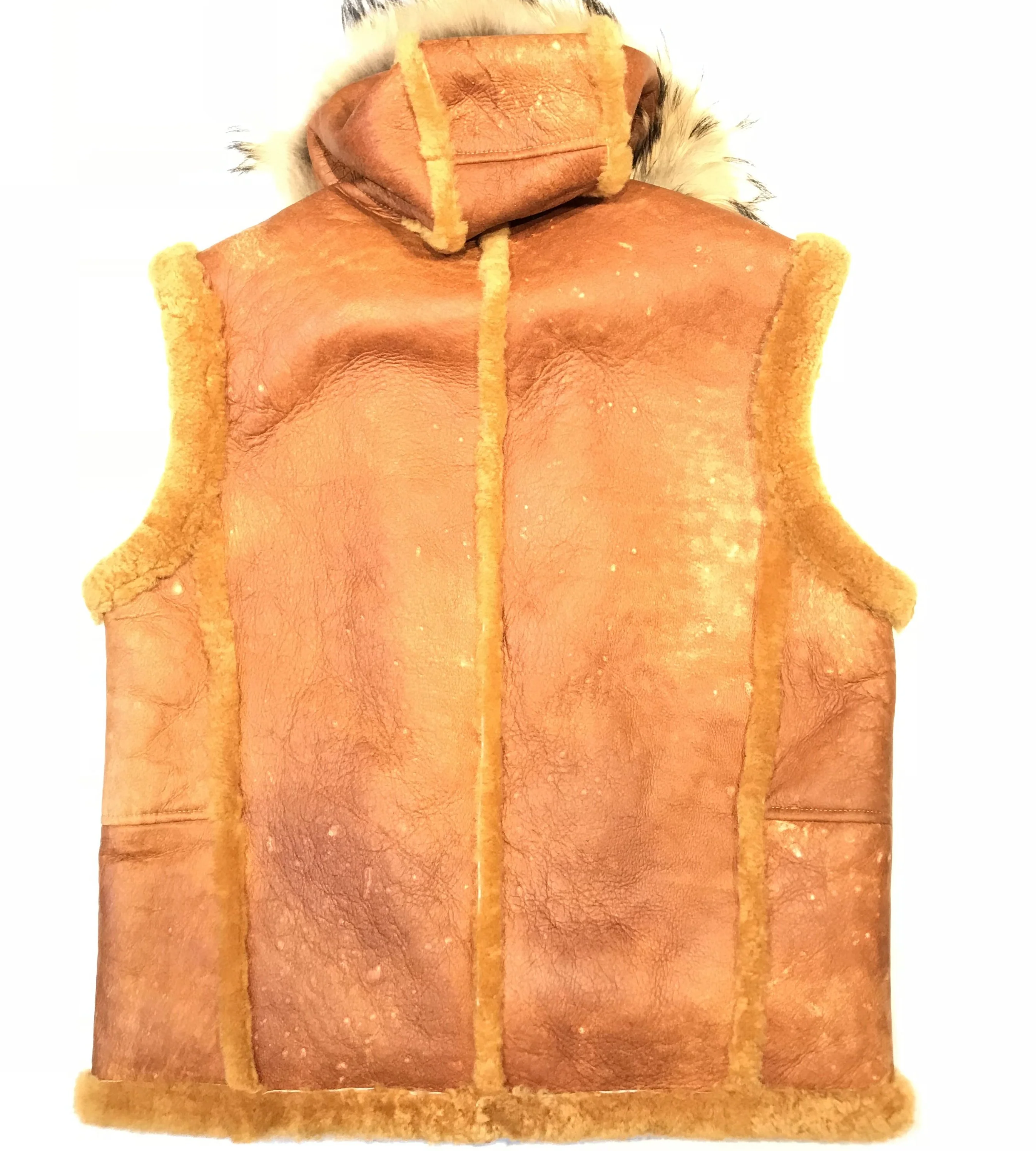 Kashani Honey Comb  Fox Fur Shearling Vest - Image 4