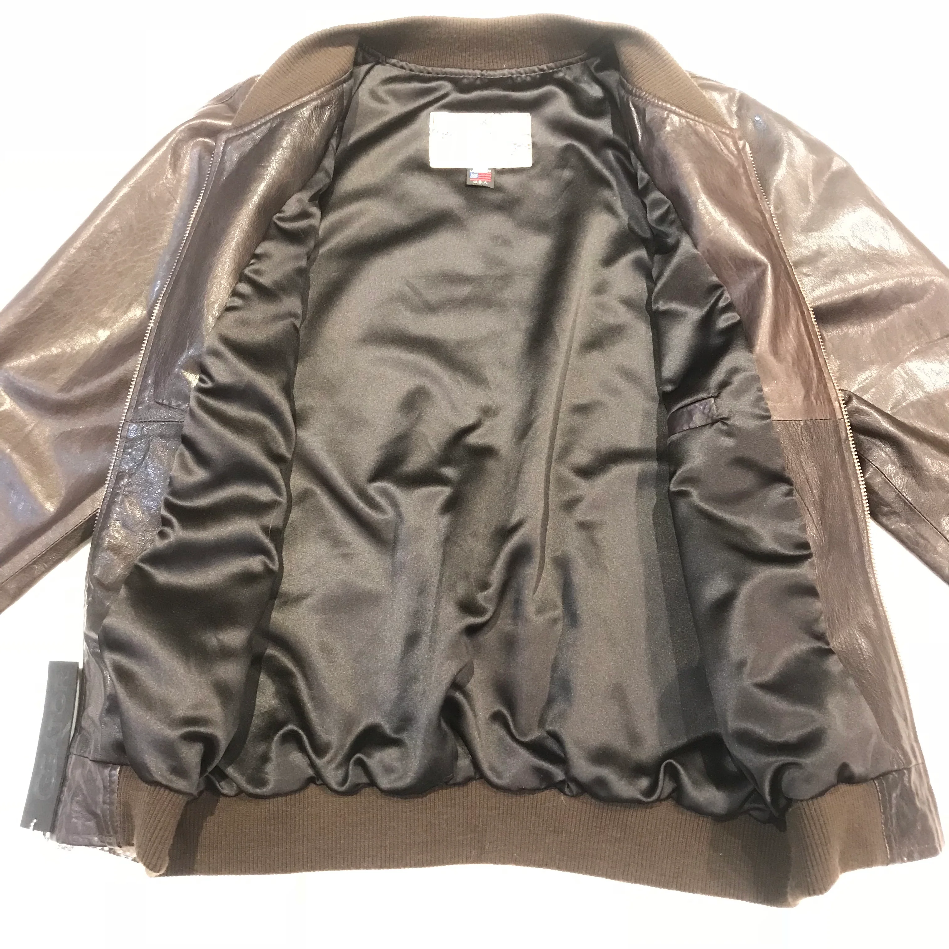 Kashani Dark Brown Natural Python Bomber Jacket - Image 3