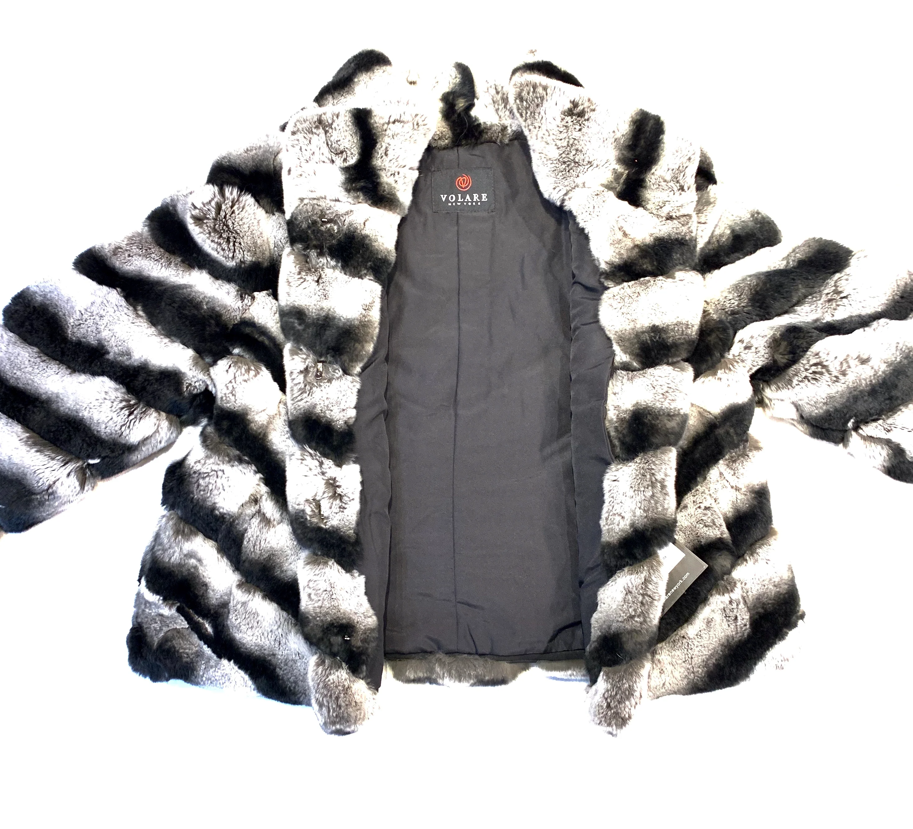 Kashani Ladies Rex Rabbit Coat - Image 3