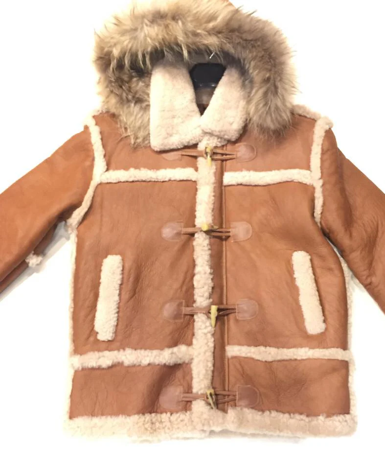 Kashani Maple Fox Shearling Hooded Jacket - Image 3
