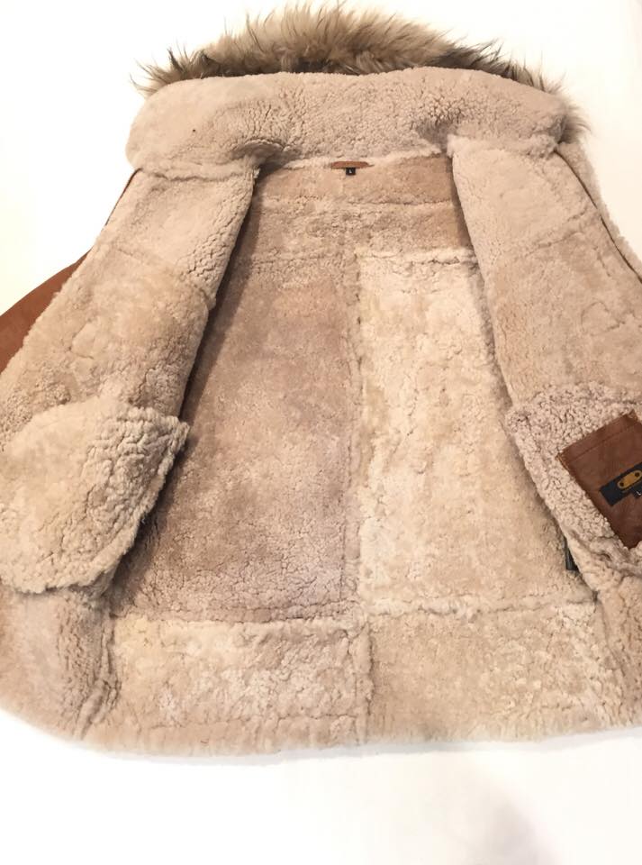 Kashani Maple Fox Shearling Hooded Jacket - Image 4