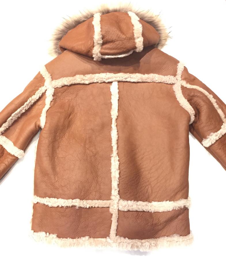 Kashani Maple Fox Shearling Hooded Jacket - Image 6
