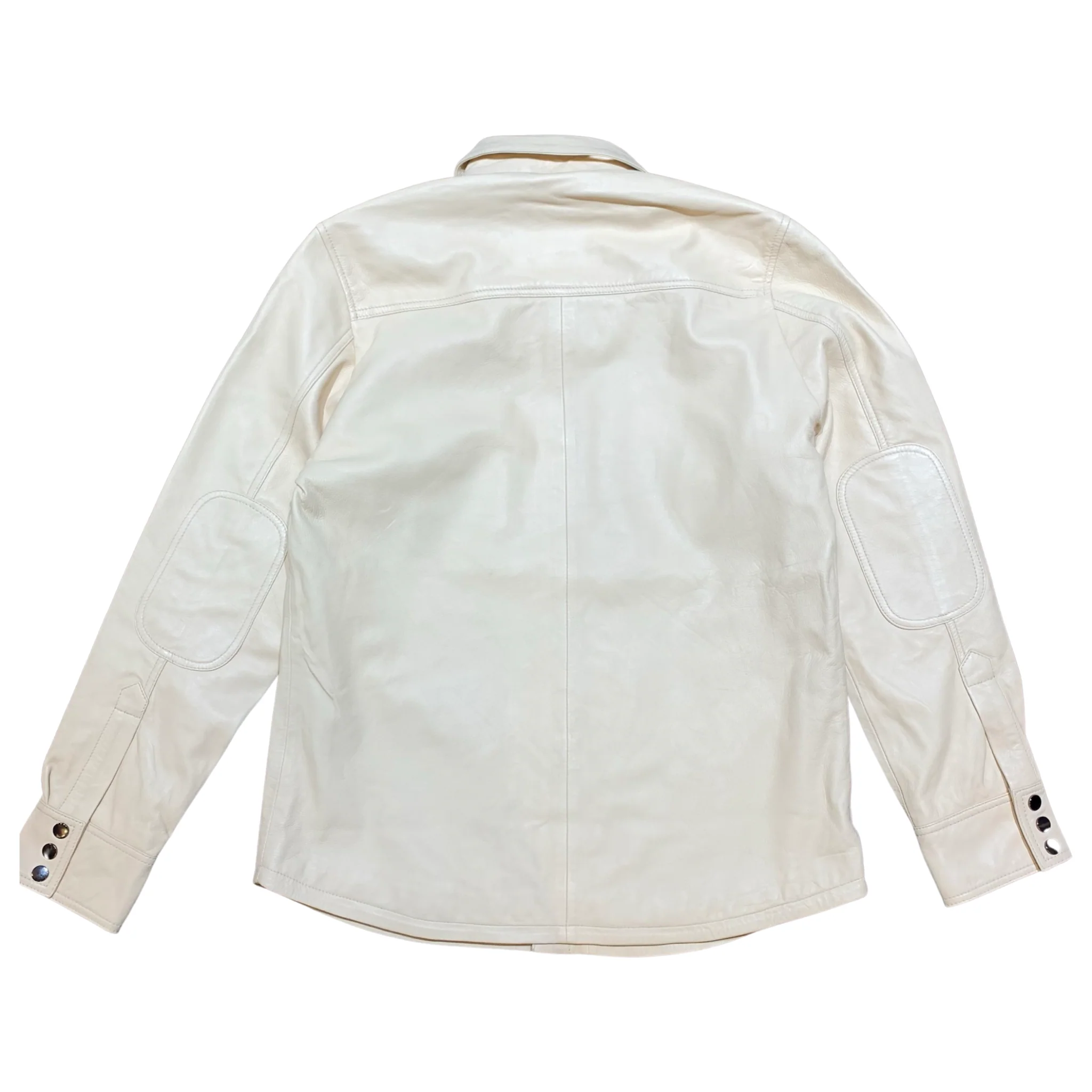 Kashani Men's Cream Lambskin Button-Up Shirt - Image 2