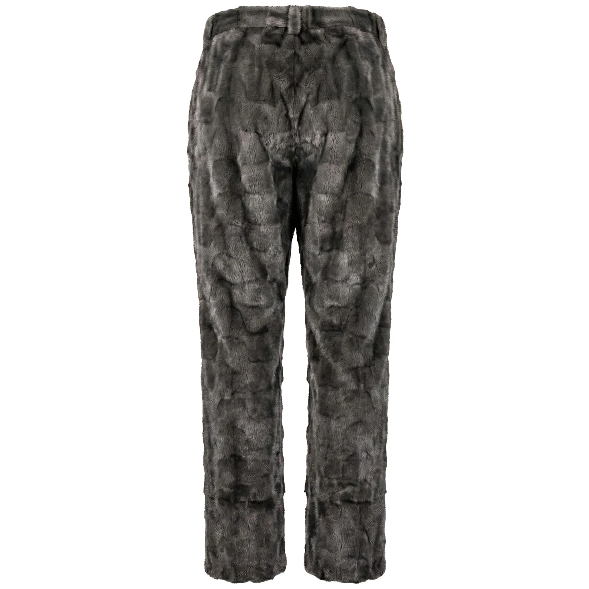 Kashani Men's Gray Diamond Cut Mink Fur Pants - Image 2