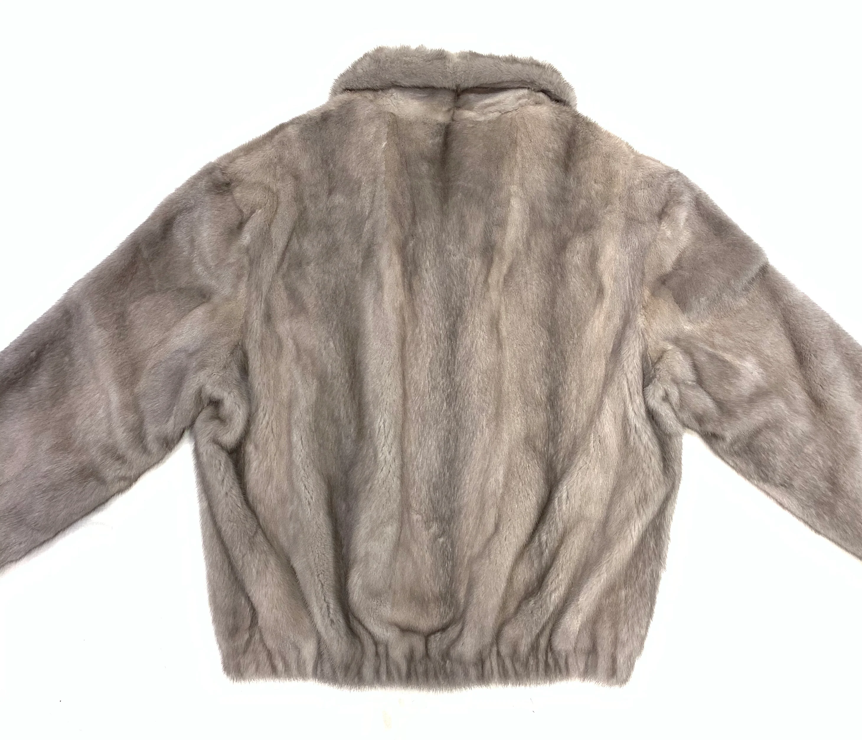 Kashani Men's Grey Full Mink Fur Coat - Image 6