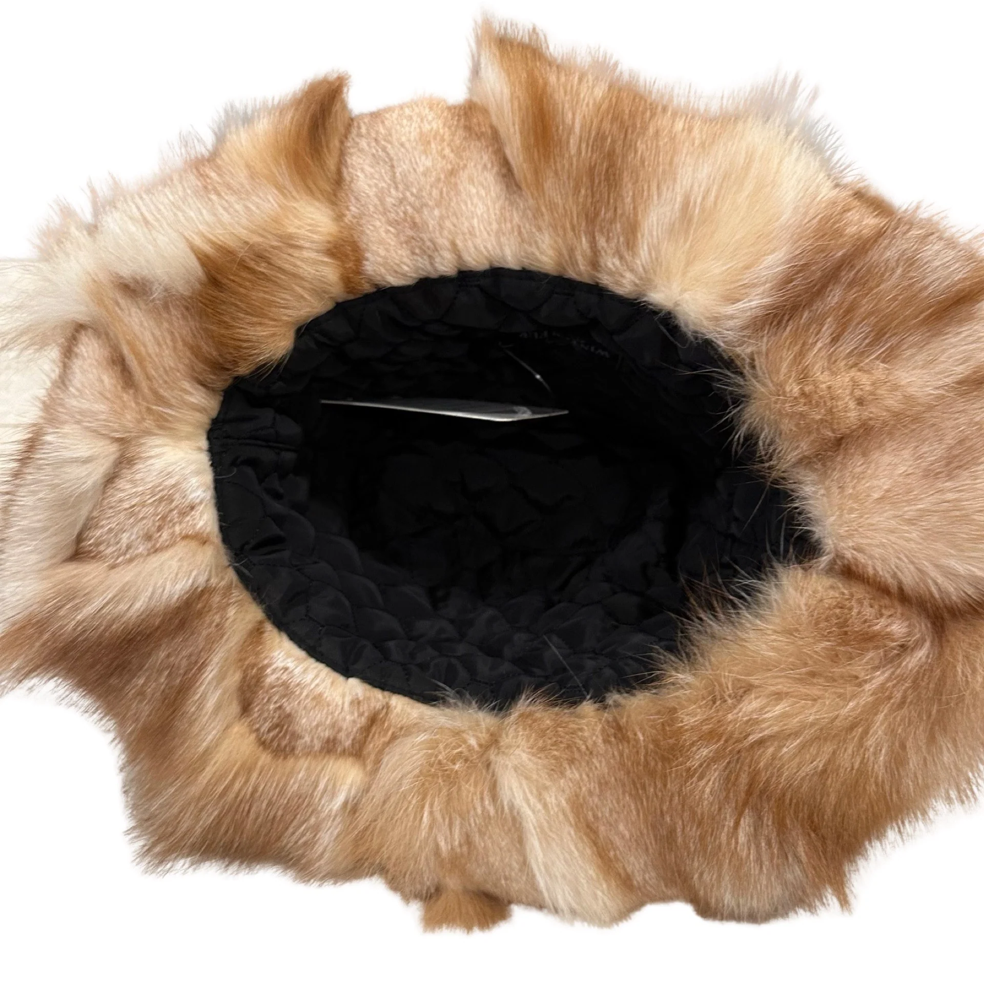 Kashani Men's Natural Red Fox Fur Top Hat - Image 4