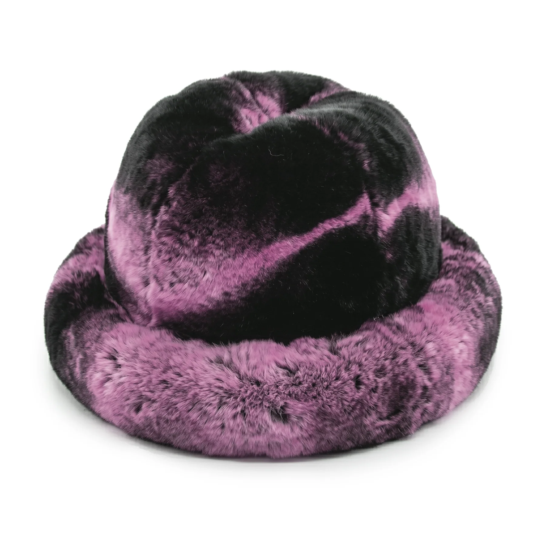 Kashani Men's Pink Rex Rabbit Fur Top Hat