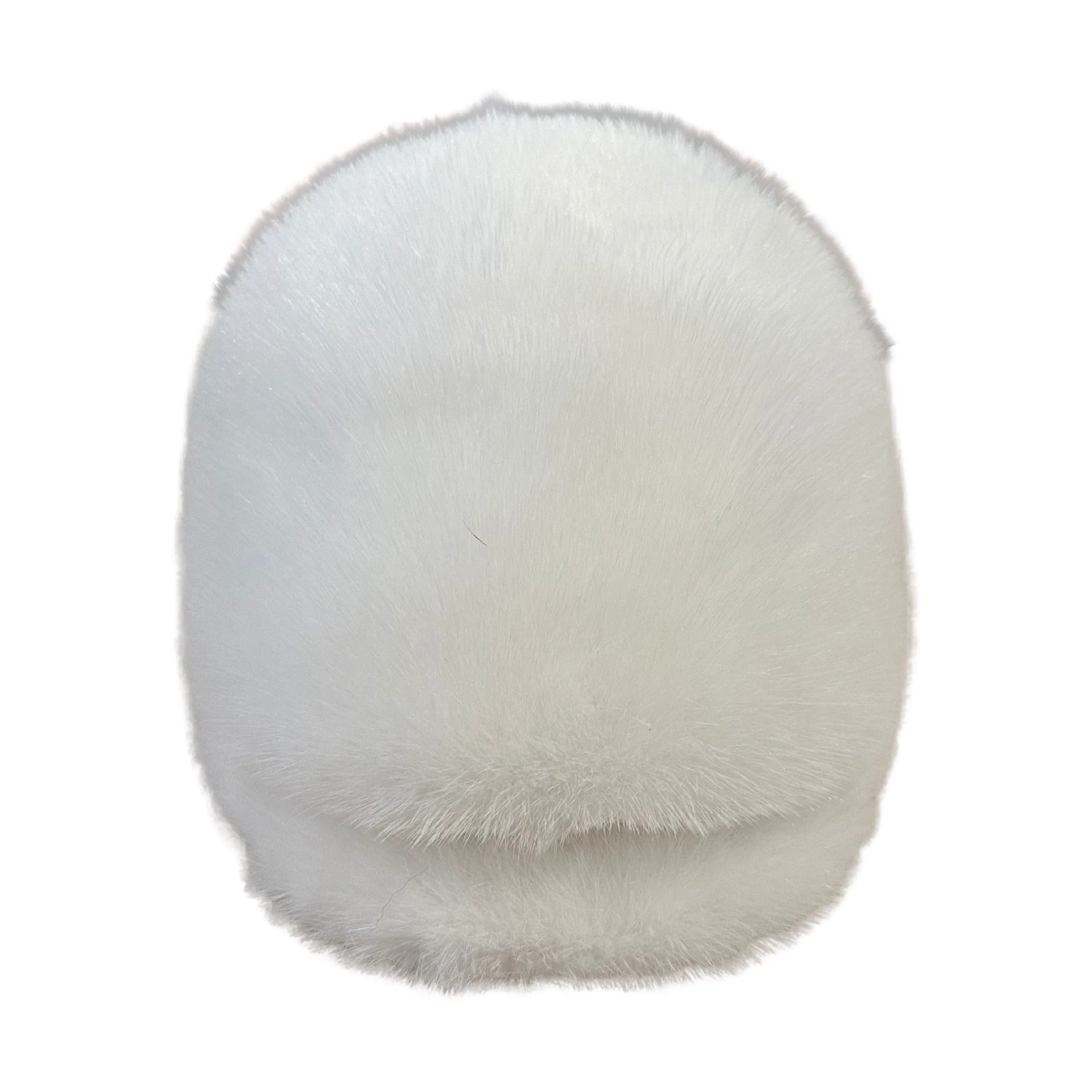 Kashani Men's White Full Mink Herringbone Cap - Image 2