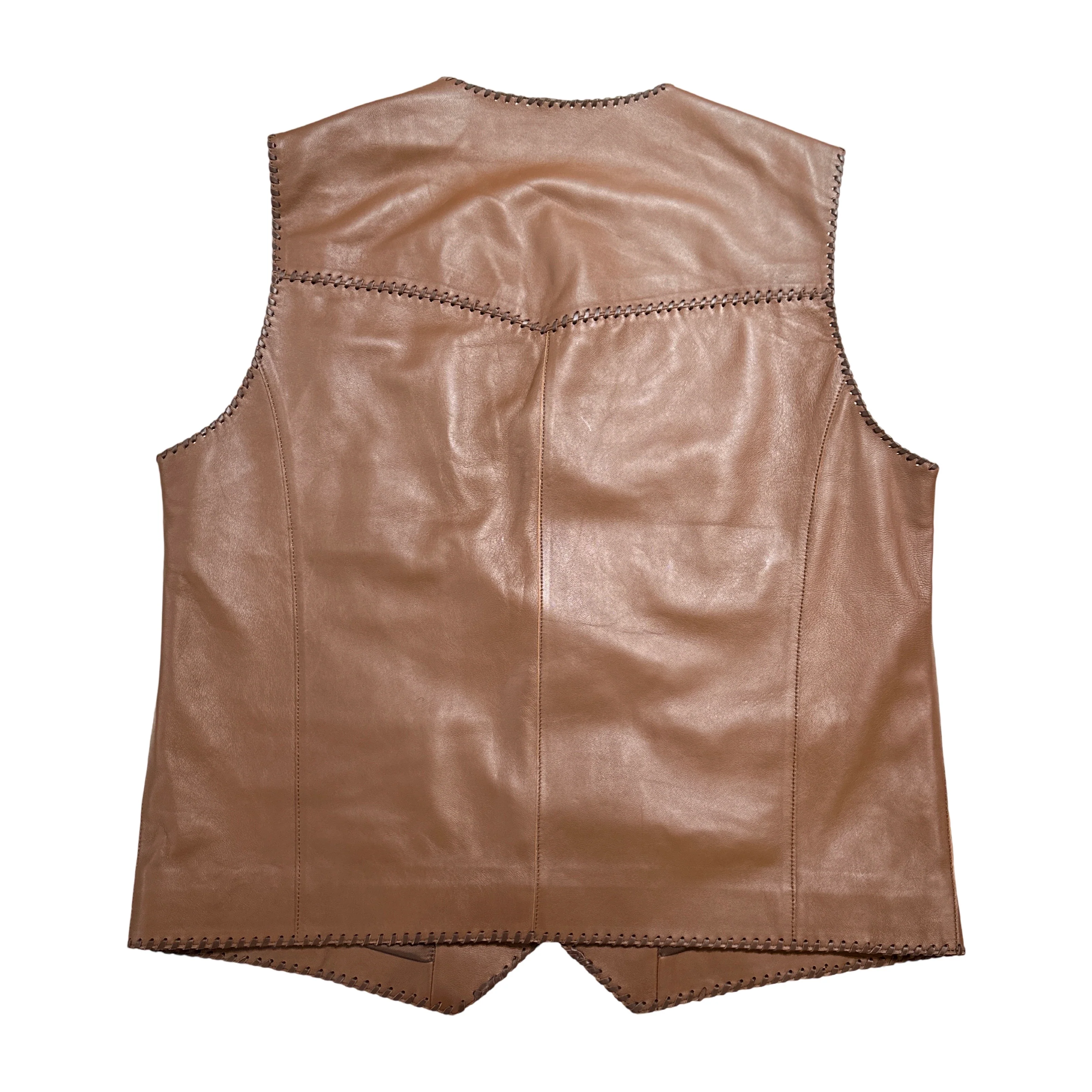 Kashani Natural Cavallino Pony Hair Hand Woven Vest - Image 3