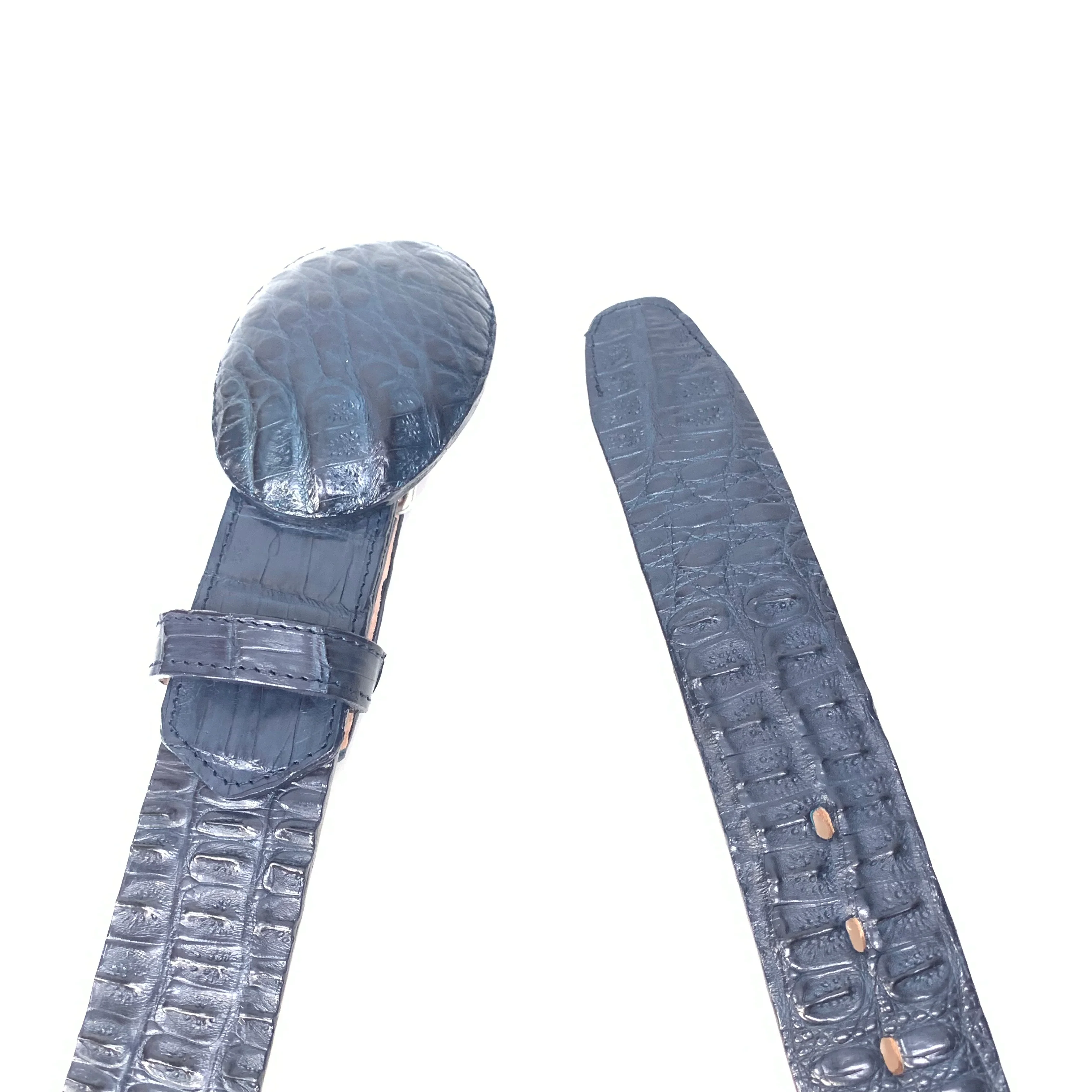 Kashani Navy Blue Crocodile Belt - Image 2