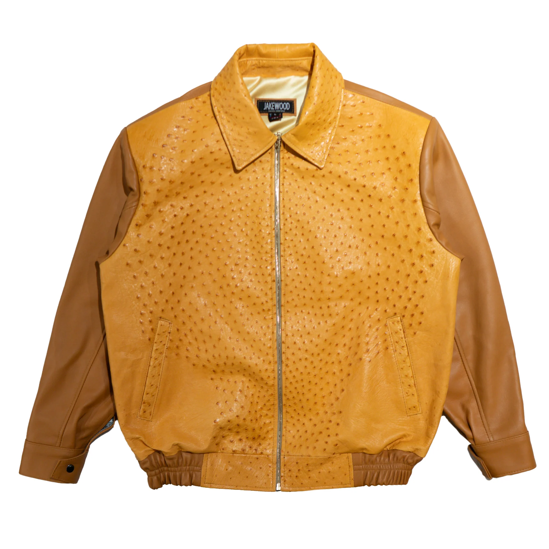 Kashani Peanut Full Ostrich Quill Bomber