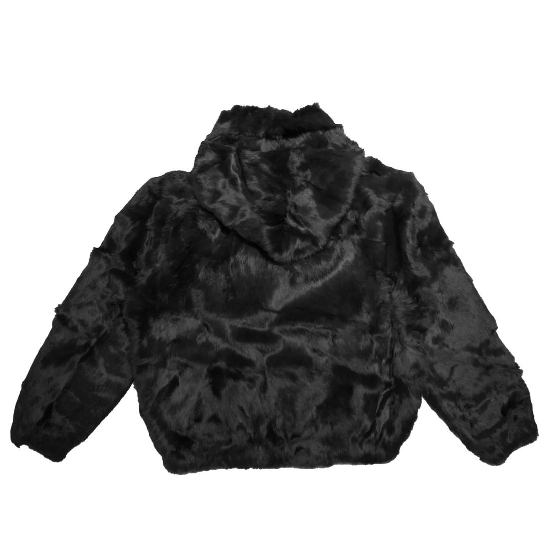 Kashani  Men's Rabbit Fur Hooded Bomber Jacket - Image 14
