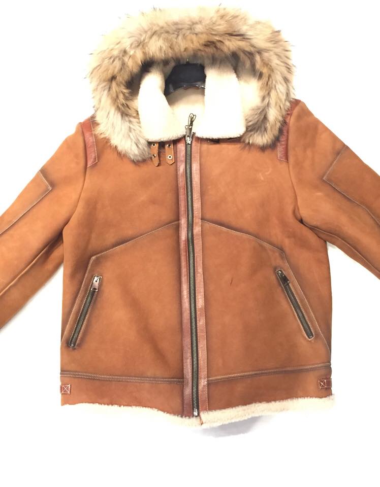 Kashani Tobacco Burnish Fox Shearling Jacket - Image 3