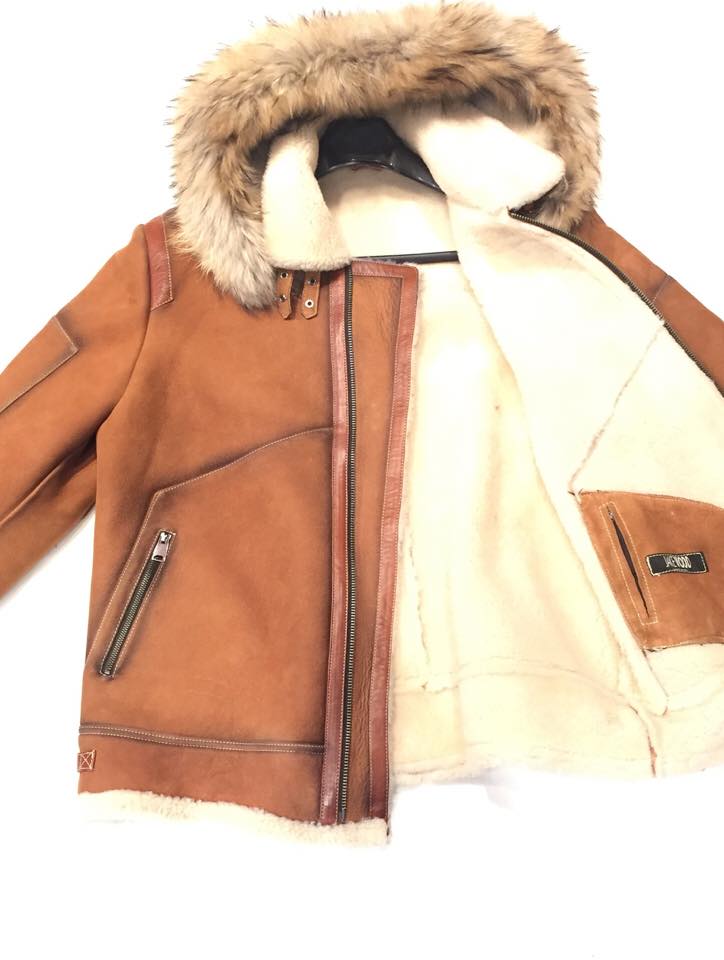 Kashani Tobacco Burnish Fox Shearling Jacket - Image 4
