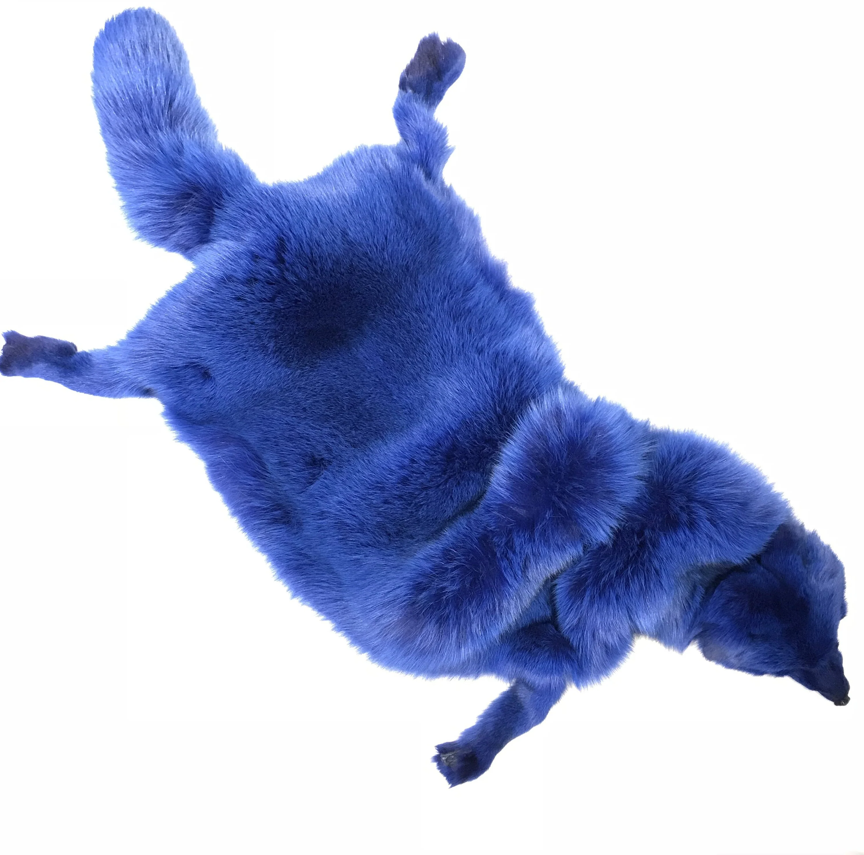 Kashani Wonder Blue Mouton Detachable Fox Shearling Jacket - Image 5