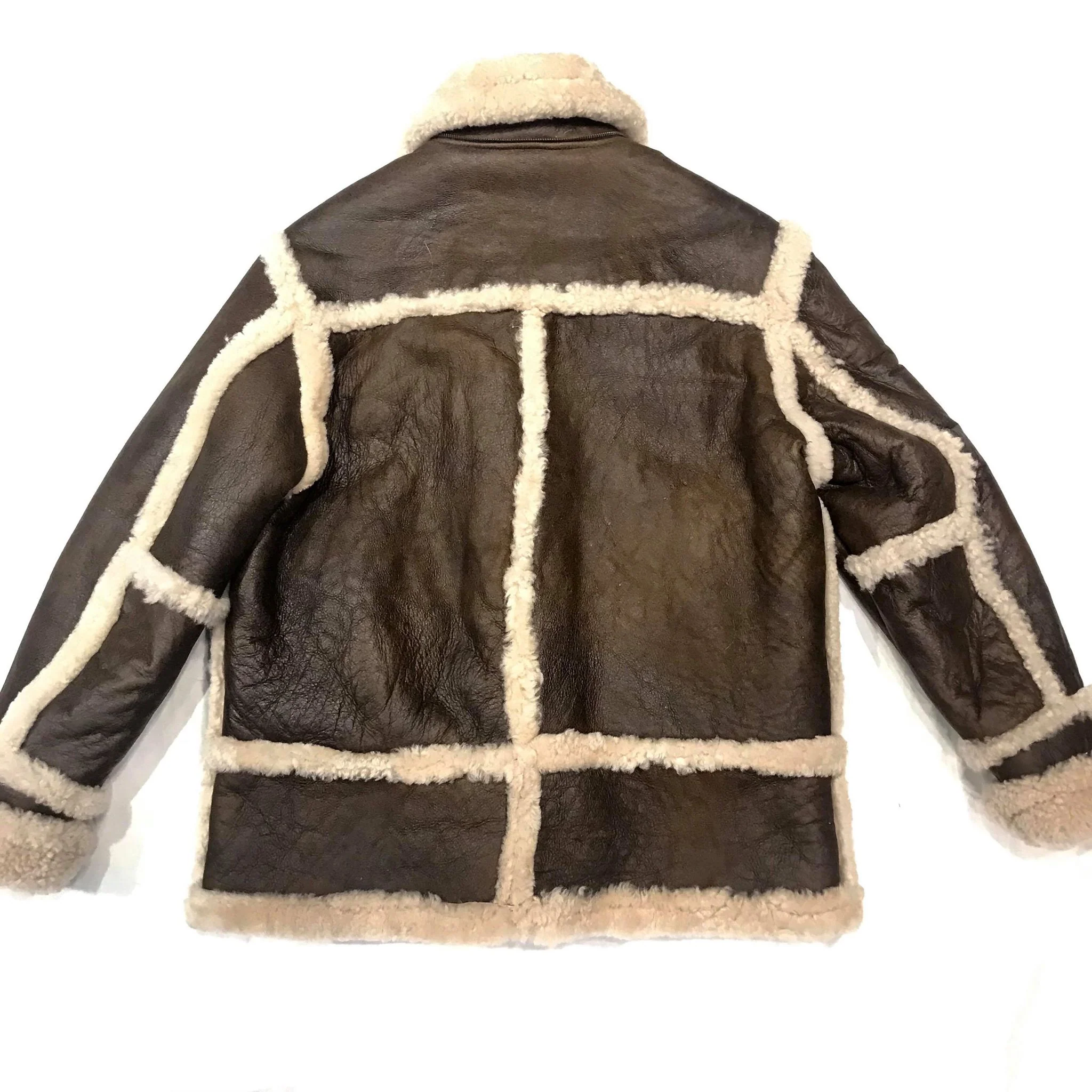 Kashani Deep Chocolate Duffel Fox Hooded Long Shearling Jacket - Image 5