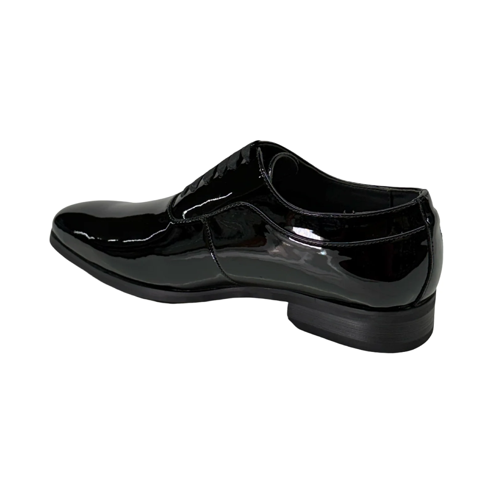 La Milano Bennet Black Patent Leather Dress Shoes - Image 3