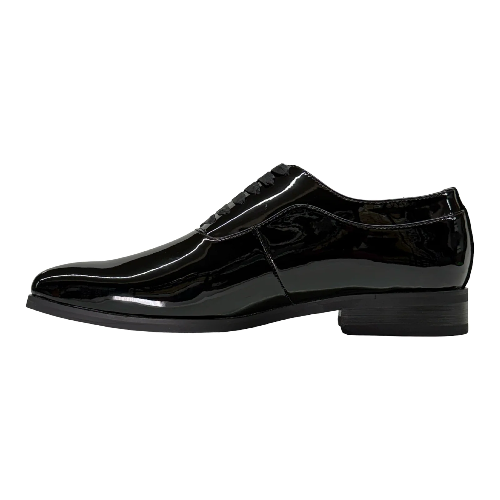 La Milano Bennet Black Patent Leather Dress Shoes - Image 4