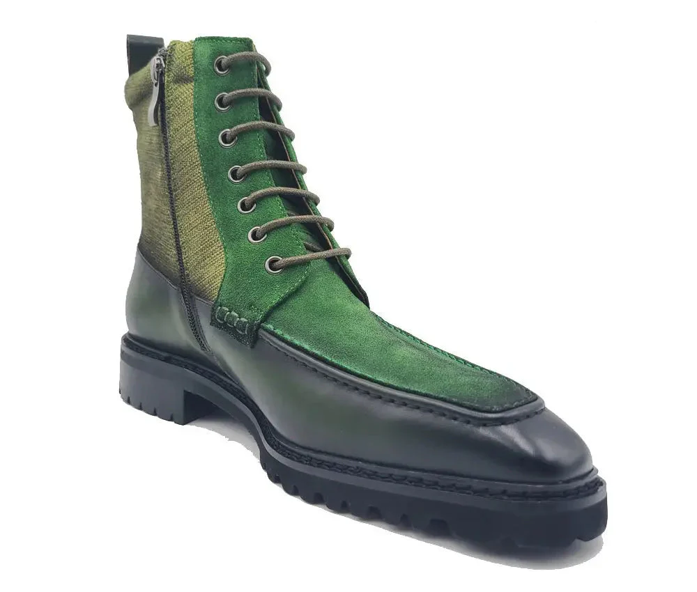 Lace-up Boot with Side Zipper - Image 15
