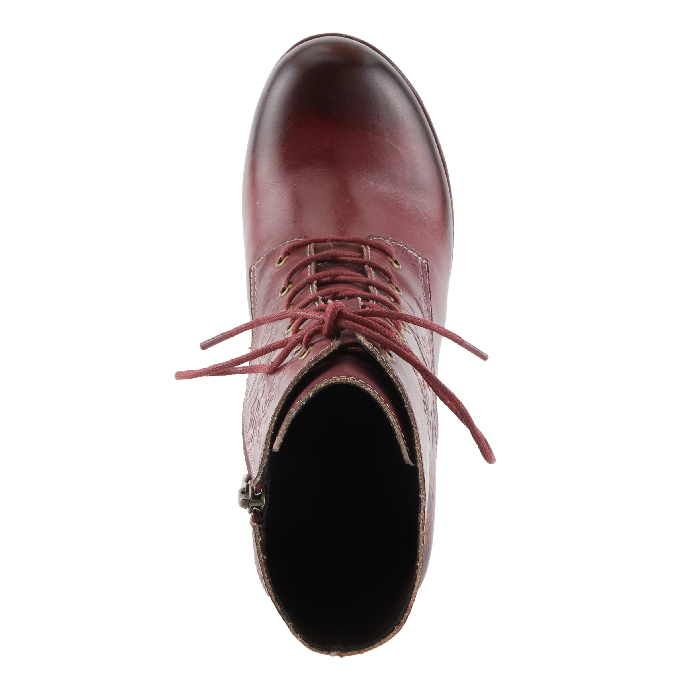 L'artiste Messapica Bordeaux Boots - Image 3