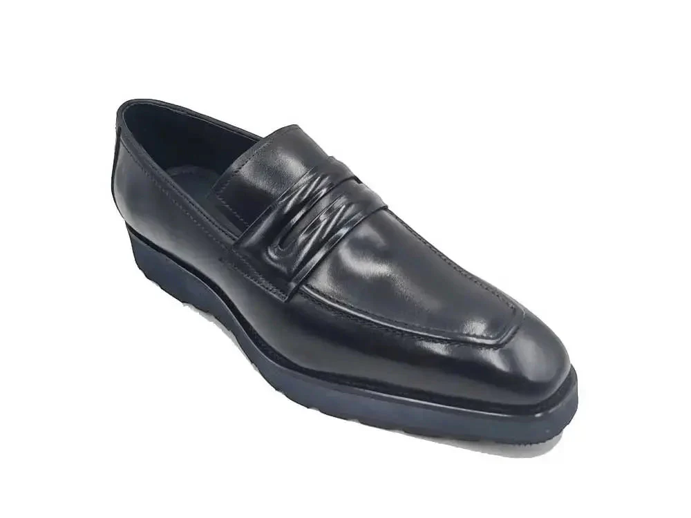 Leather Penny Loafer in Chunky Sole - Image 5