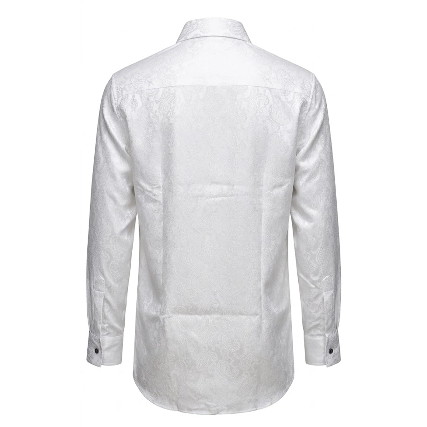 Leoni T824-1 White Paisley Button Up Shirt - Image 2