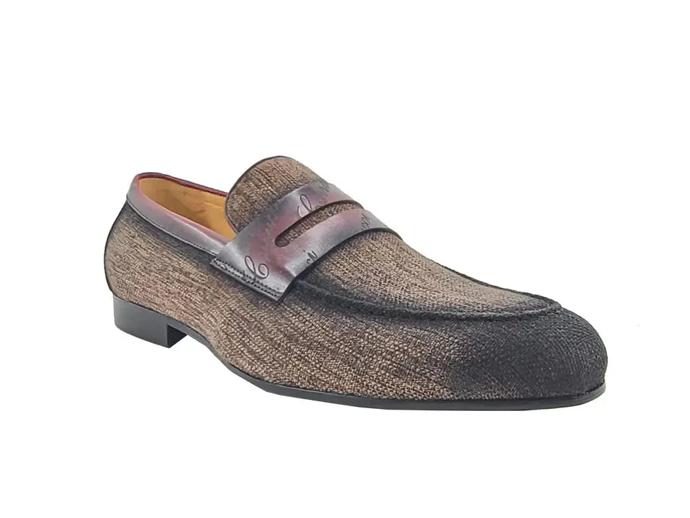 Life Style Penny Loafer W Leather Trim - Image 3