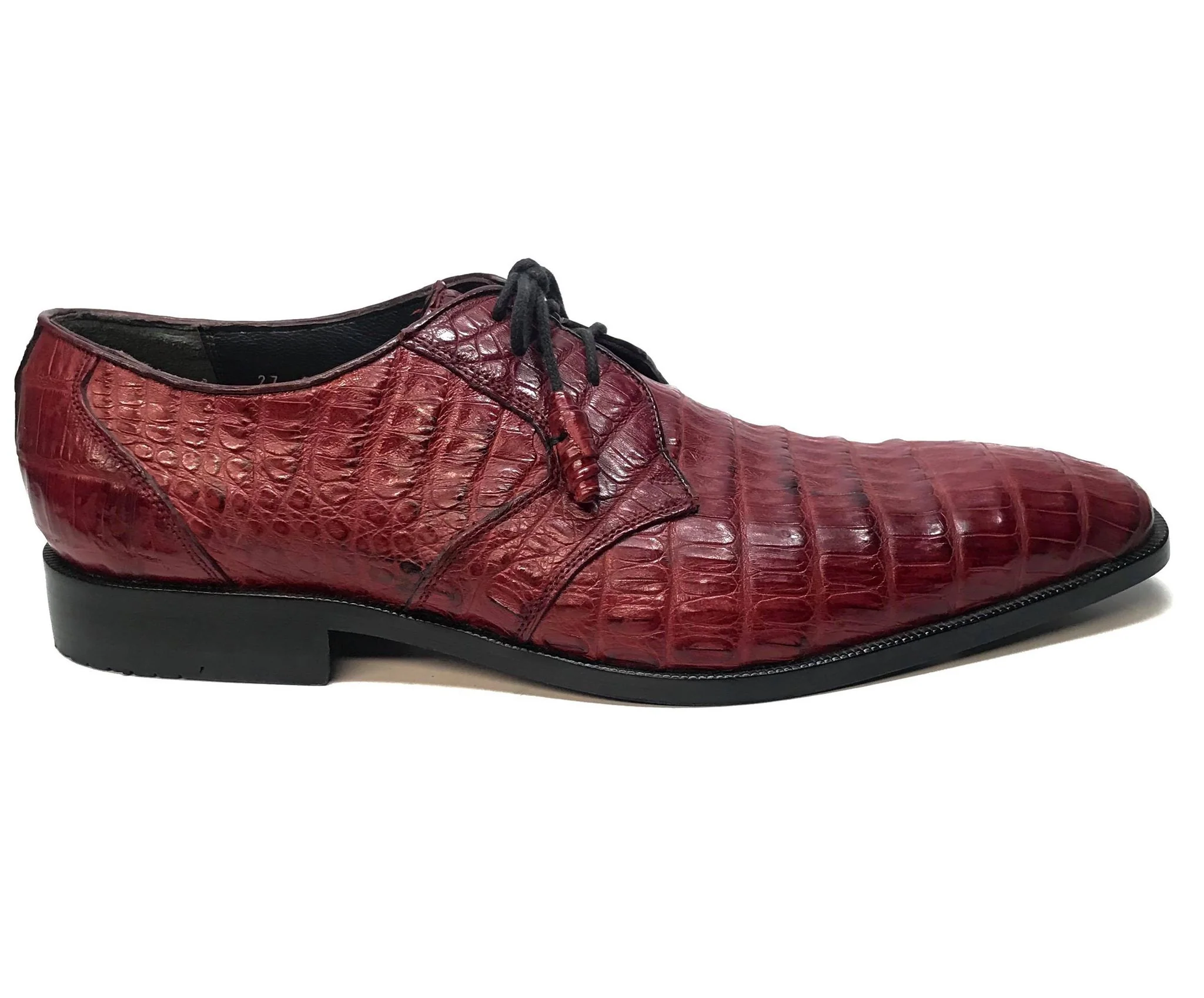 Los Altos All-Over Crocodile Lace Up Dress Shoes - Image 16