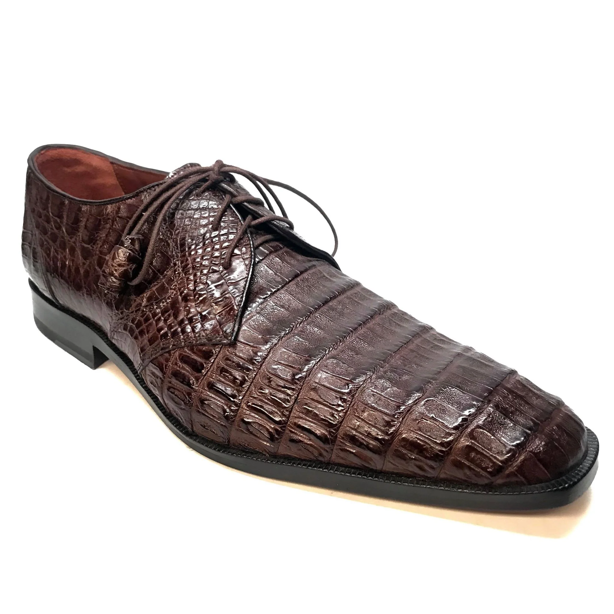Los Altos All-Over Crocodile Lace Up Dress Shoes - Image 23