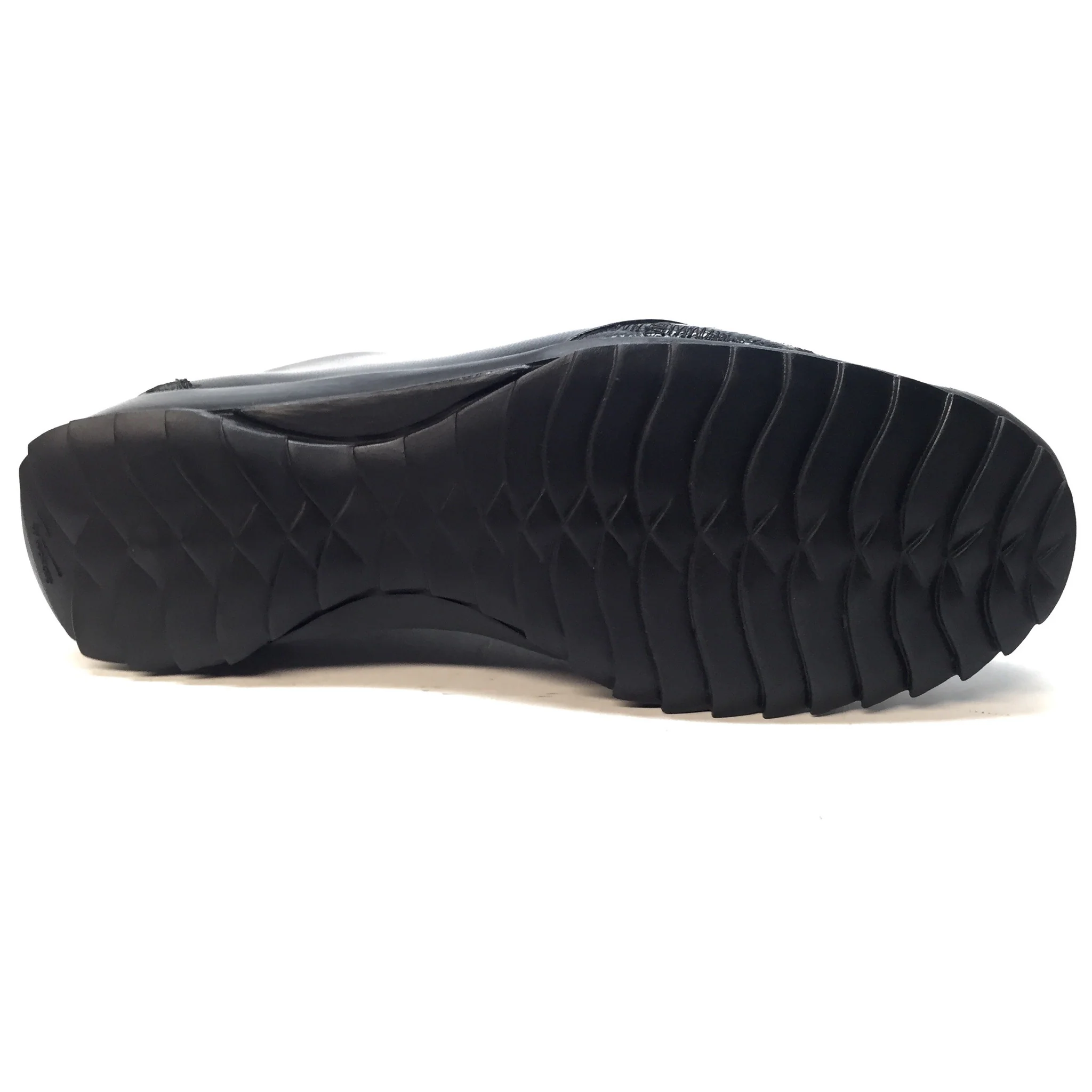 Los Altos Black Ostrich Leg Lace Up Sneakers - Image 5