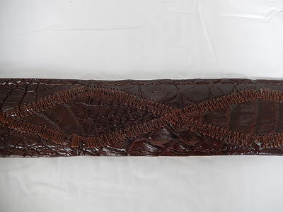 Los Altos Cross Stitch Hornback Crocodile Belt - Image 10