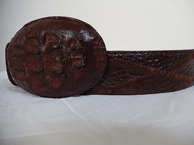 Los Altos Cross Stitch Hornback Crocodile Belt - Image 9
