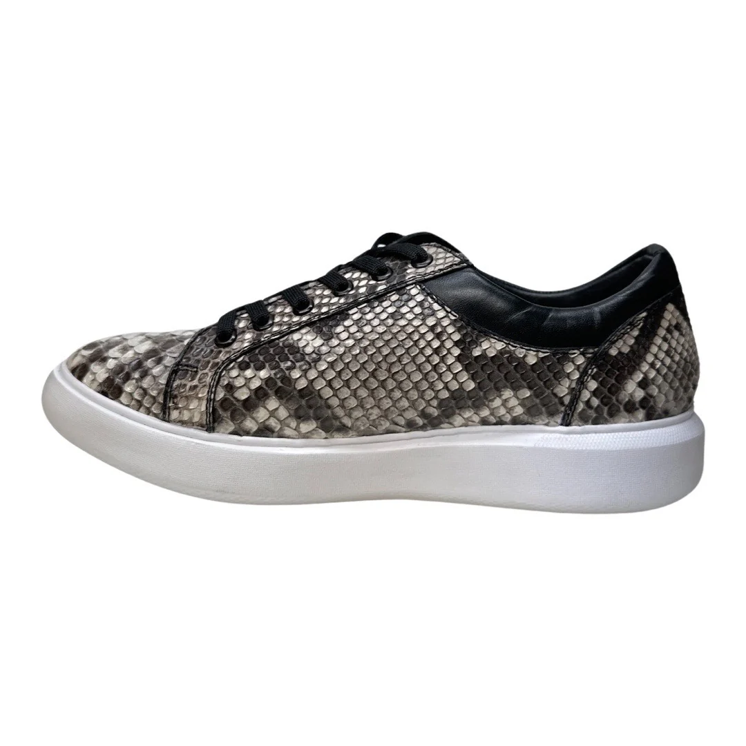 Los Altos Natural Python Low Top Sneakers - Image 3