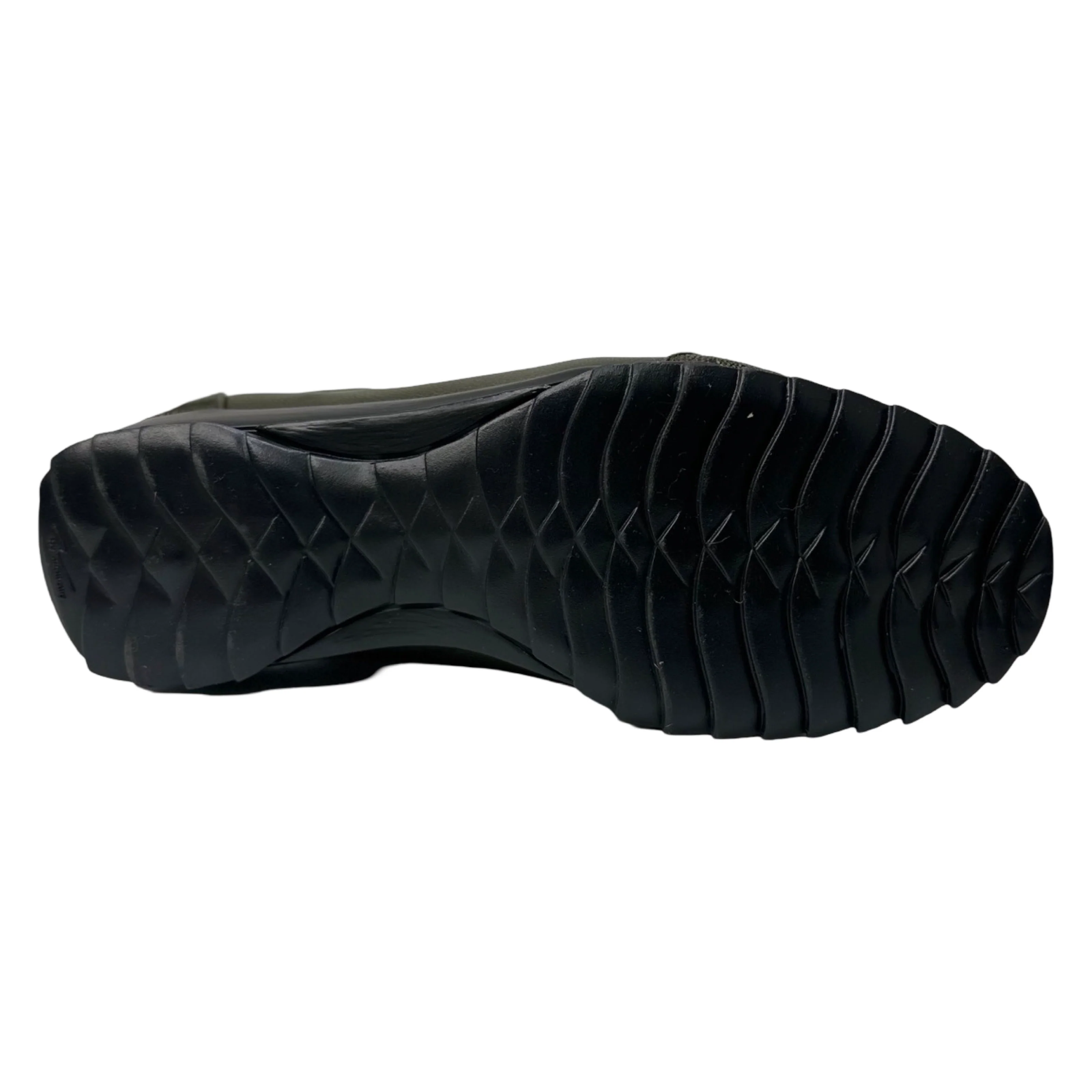 Los Altos Olive Green Ostrich Leg Lace Up Sneakers - Image 5