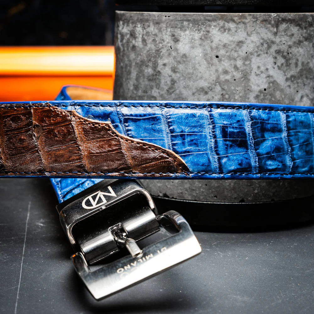 Luciano Belt Navy / Brown - Image 8