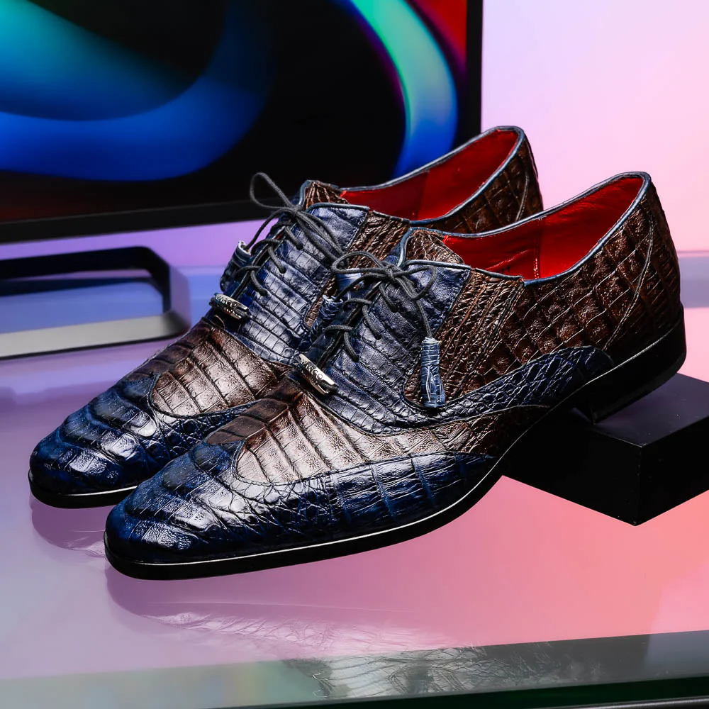Luciano Navy / Brown - Image 9