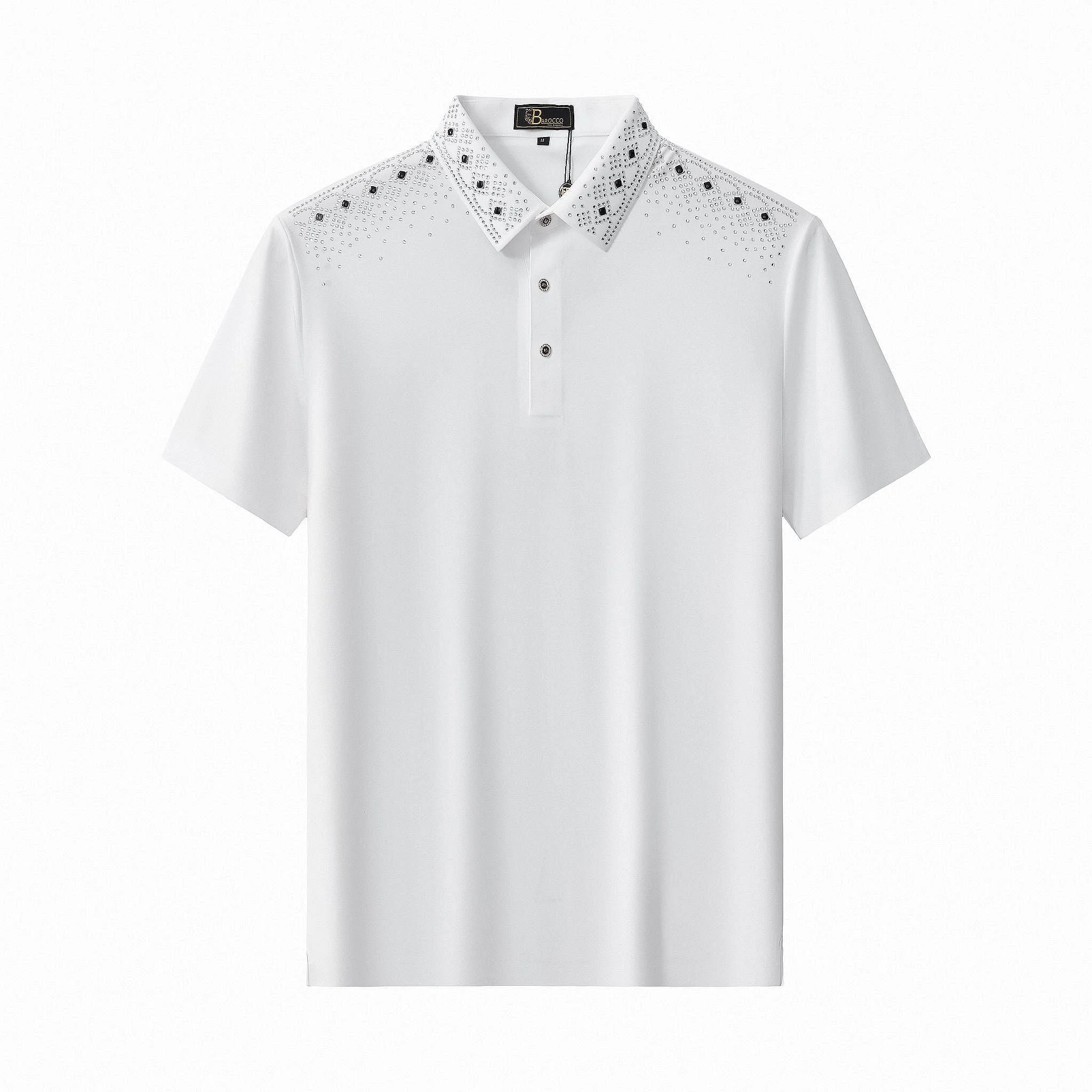 Lustre Trim Polo WHITE/SILVER