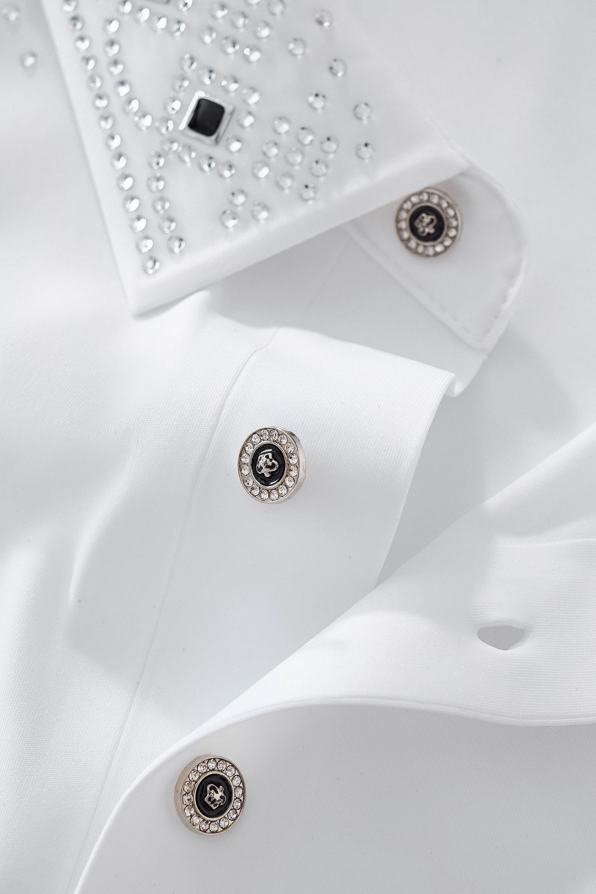Lustre Trim Polo WHITE/SILVER - Image 6
