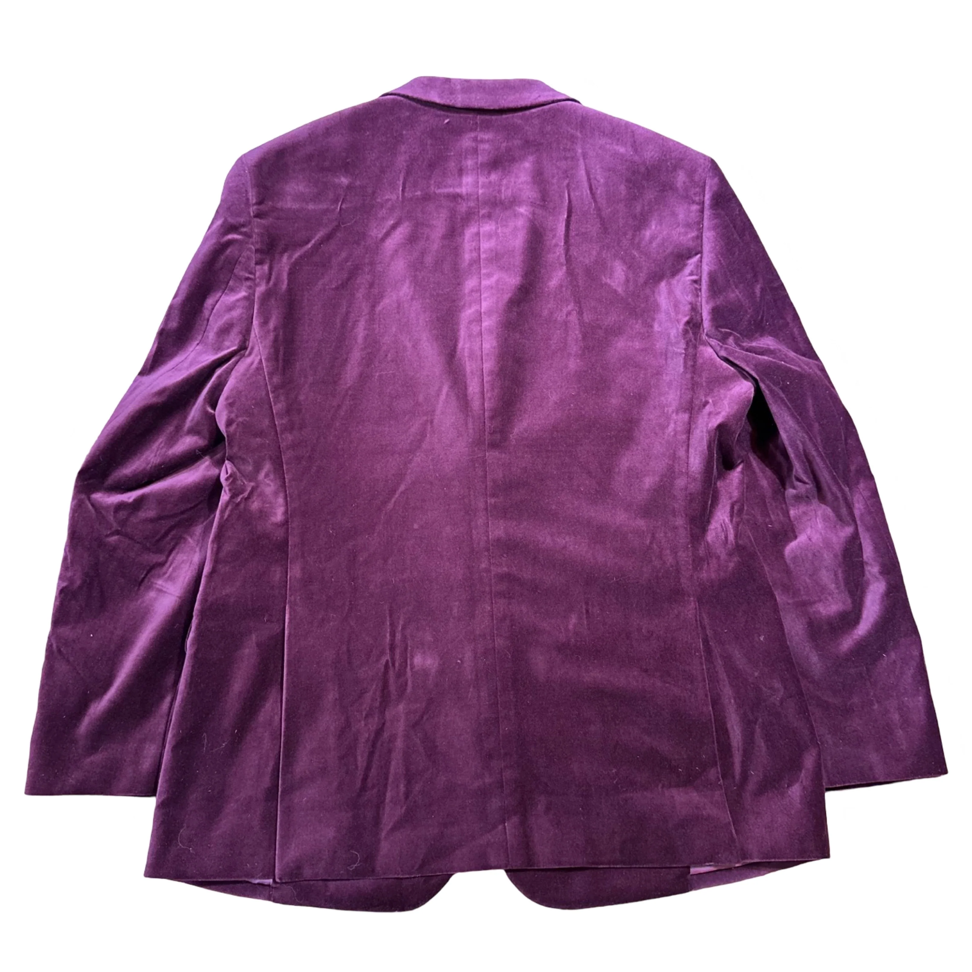 Mantoni Men's Cherry Red Velvet Blazer - Image 3