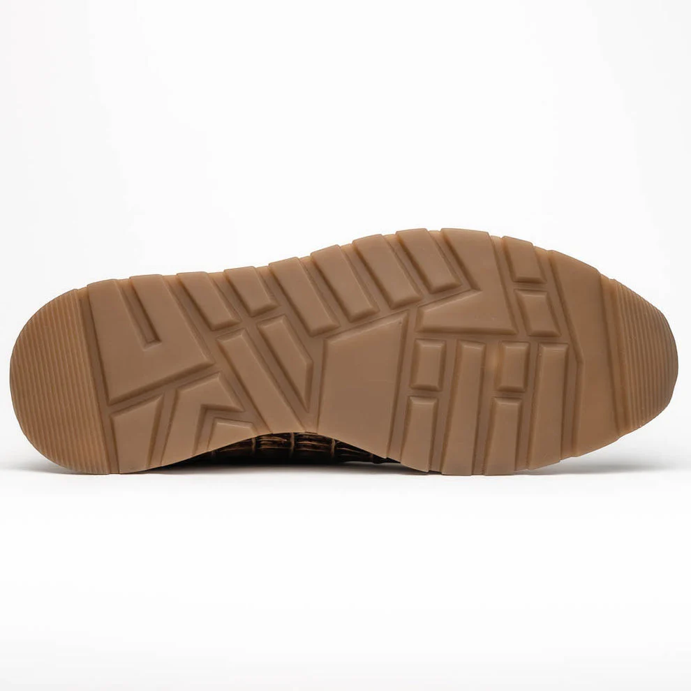 Marco Di Milano Portici Orix Brown Caiman Crocodile & Lizard Sneakers - Image 6
