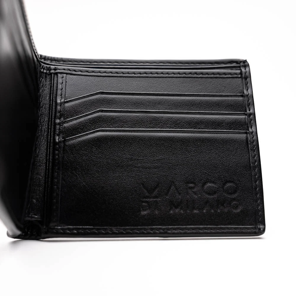 Marco Di Milano Stingray Bi-Fold Wallet Black / White - Image 3