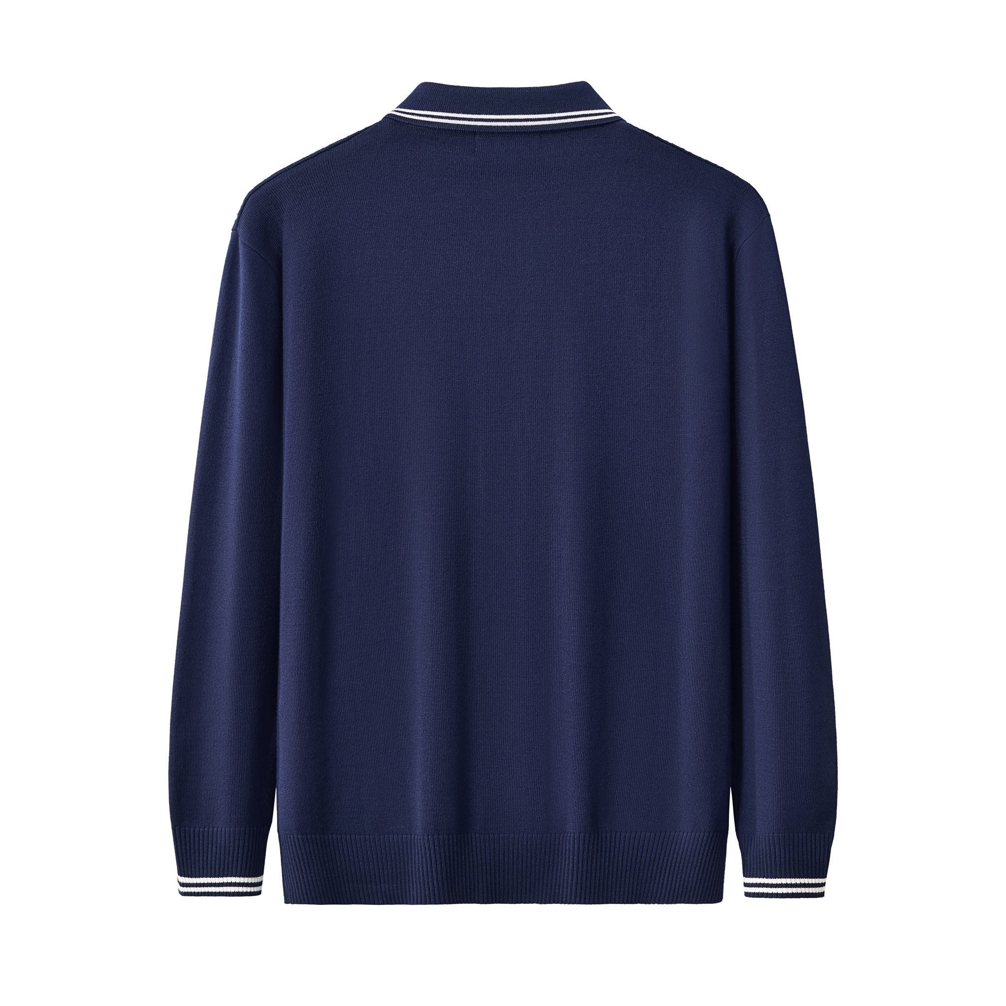 Marquee Cable Knit Cardigan LS NAVY - Image 3