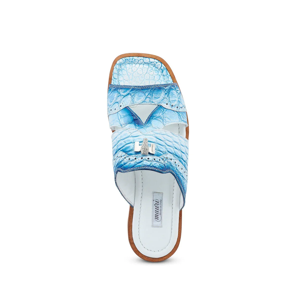 Mauri 1858-5 Alligator White Dirty Royal Blue - Image 3