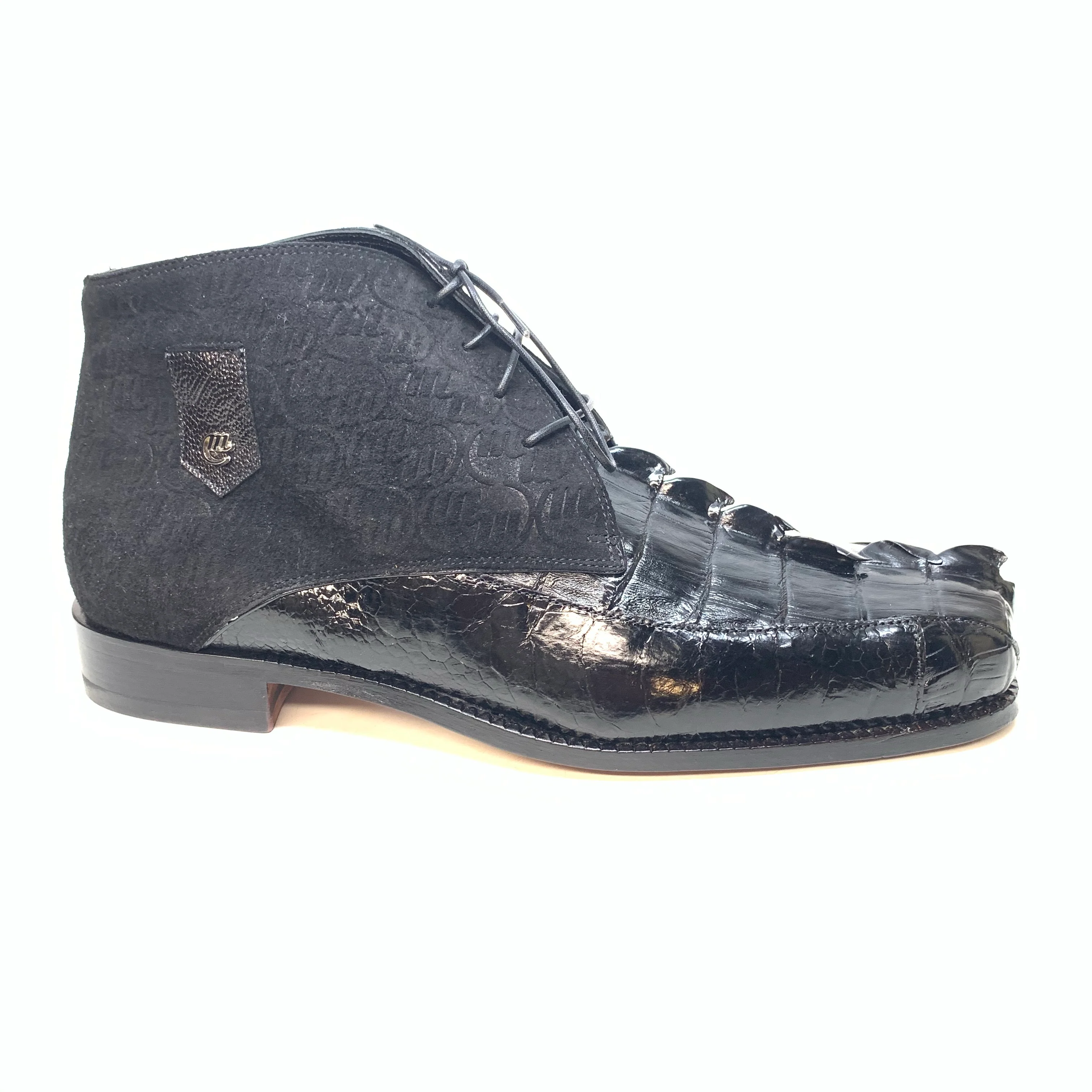 Mauri 2831 'Chicago' Black Ostrich Leg/Hornback Tail/Calf Ankle Boots - Image 3