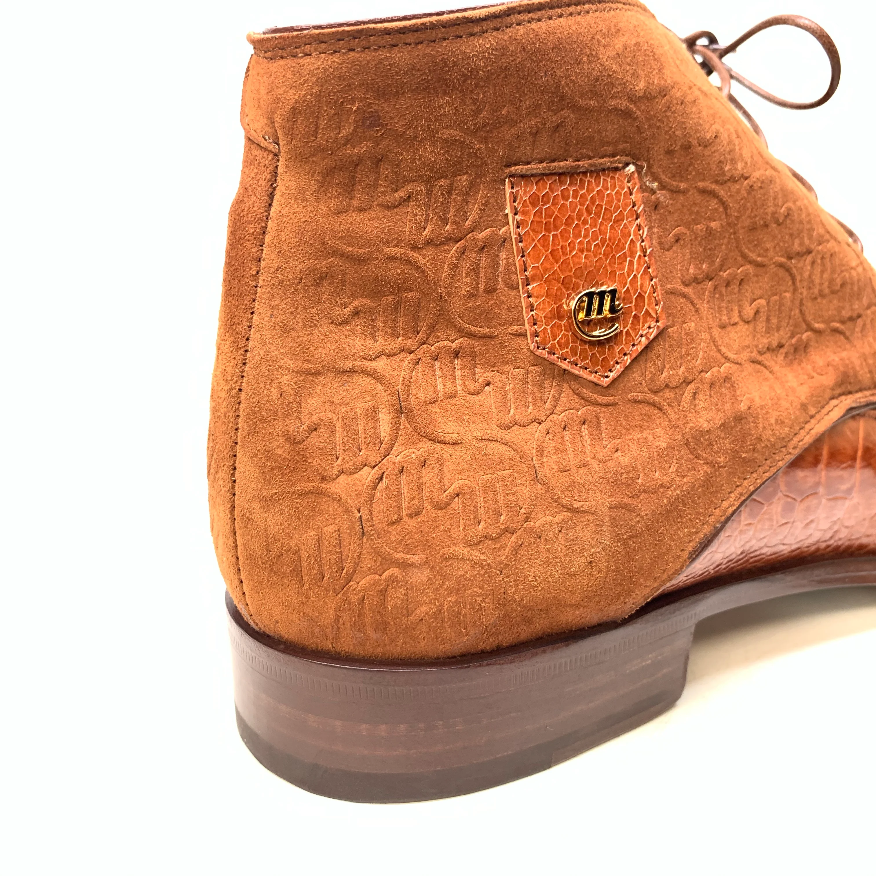 Mauri 2831 'Chicago' Cognac Ostrich Leg/Hornback Tail/Calf Ankle Boot - Image 5