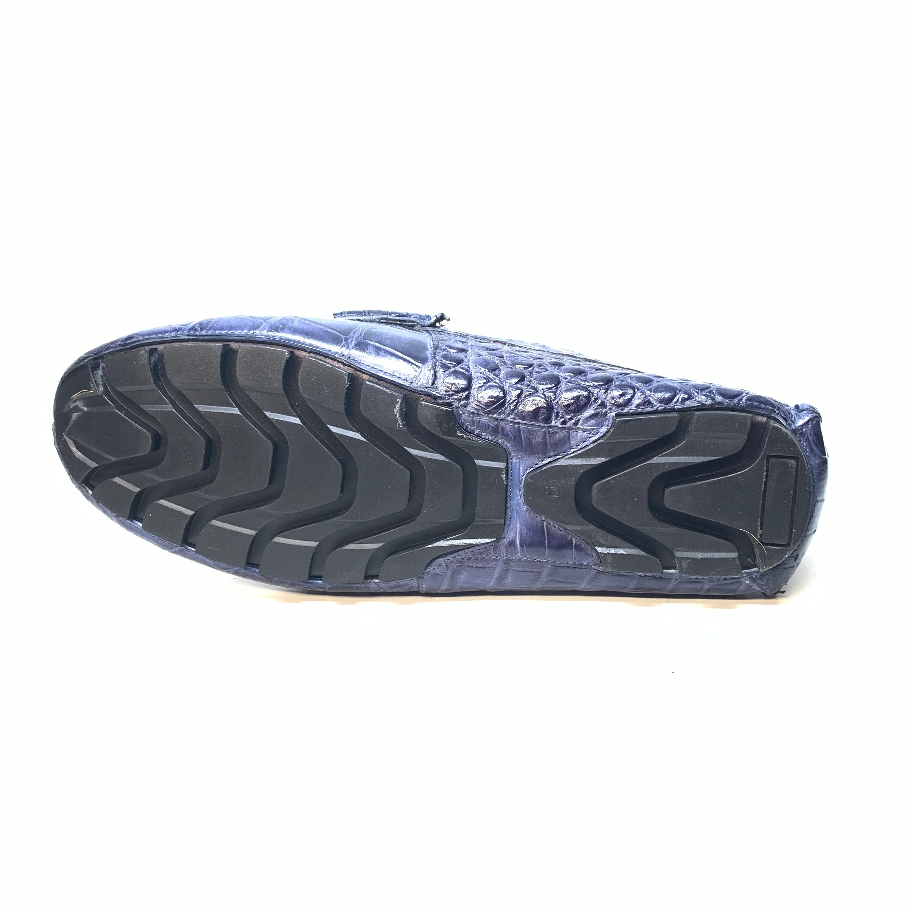 Mauri 3128 Wonder Blue Ercole Alligator Driving Loafers - Image 6