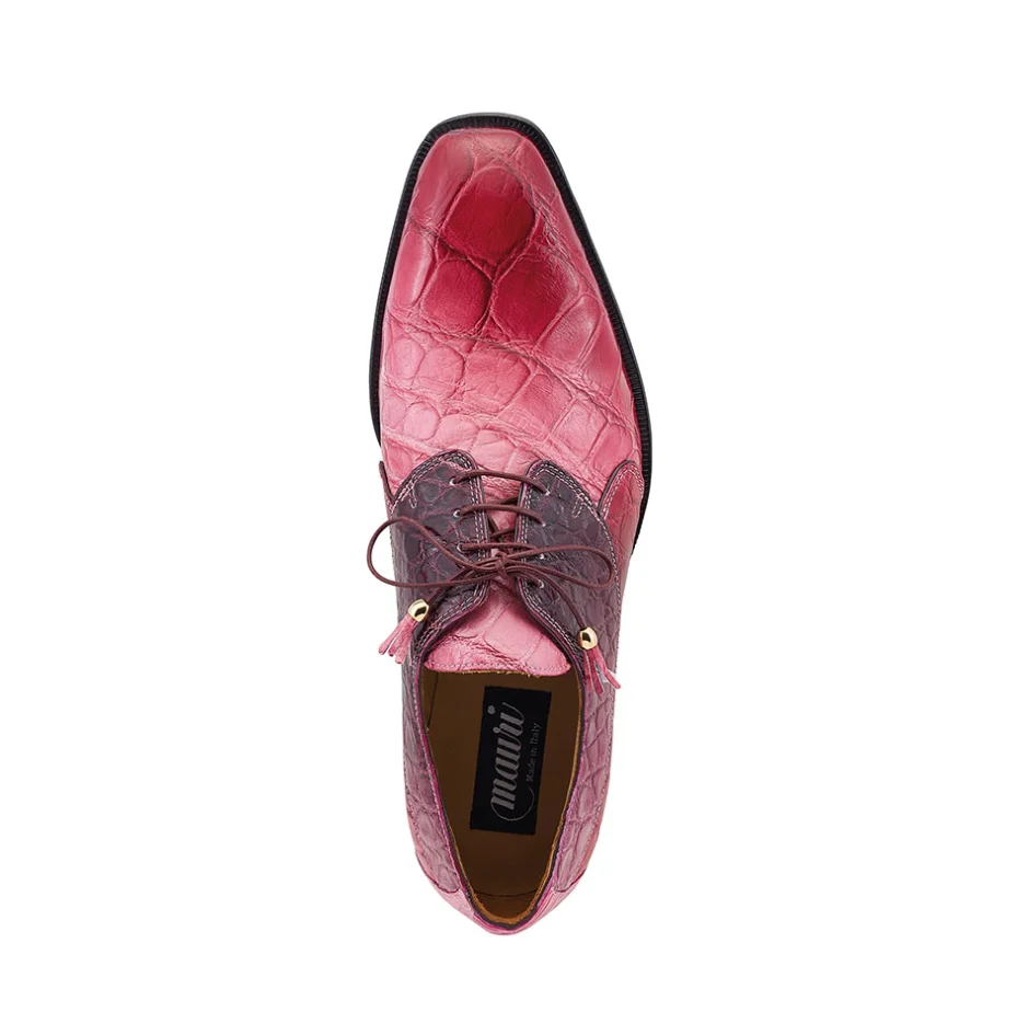 Mauri 3625 Multi Ruby Alligator body Dress Shoes - Image 2